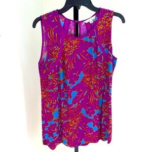 Bright Colorful Sleeveless Blouse